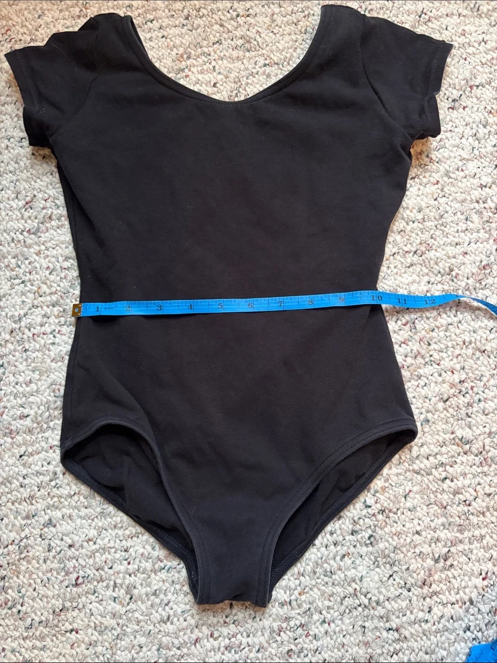 Capezio Black Short-Sleeve Dance Leotard for Kids